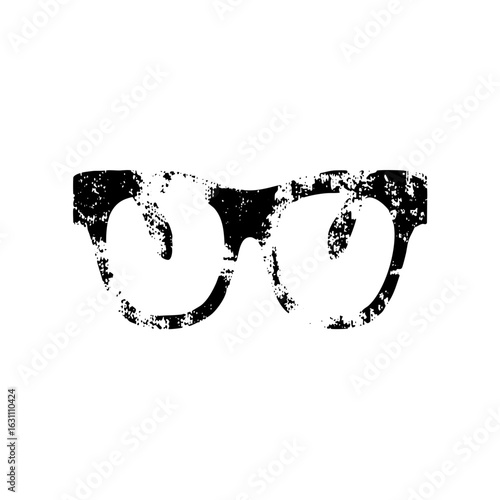 Vector Distressed of classic sunglasses a retro eyewear .