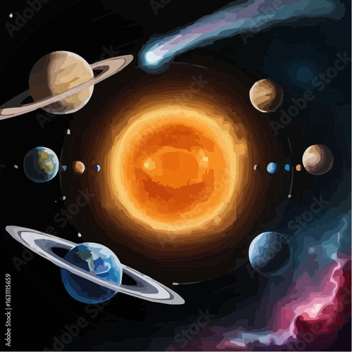 
image representing the solar system 3