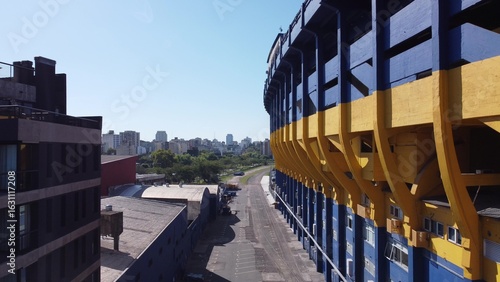 Boca juniors stadium in buenos aires, argentina, showing its external structure
