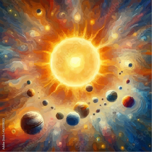 digital art of the solar system 82