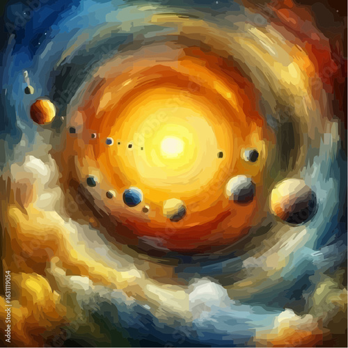 digital art of the solar system 79
