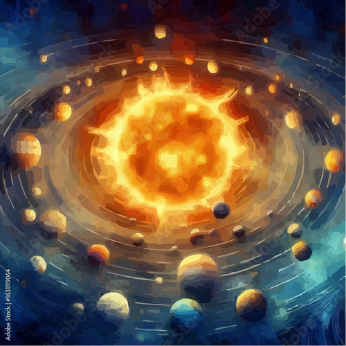 digital art of the solar system 78