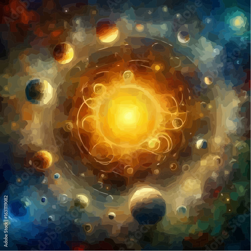 digital art of the solar system 76
