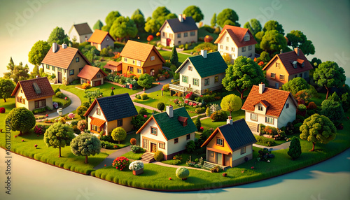Idyllic Suburban Village Homes.