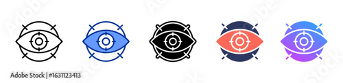 Focused Vision icon sheet multiple style collection