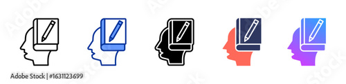 Mindful Journaling icon sheet multiple style collection
