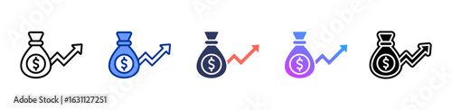 Index Fund icon sheet multiple style collection
