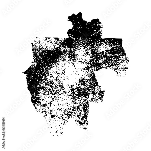 Vector Abstract heart shape with distressed texture.