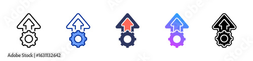 Start Management icon sheet multiple style collection