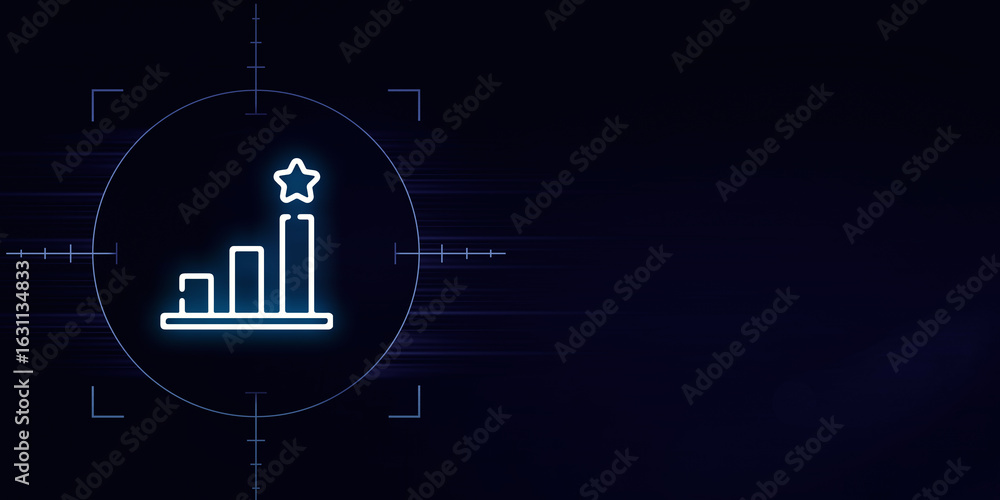 Fototapeta premium Increase in Rank Advancements Rate Boost Performance and Recognition