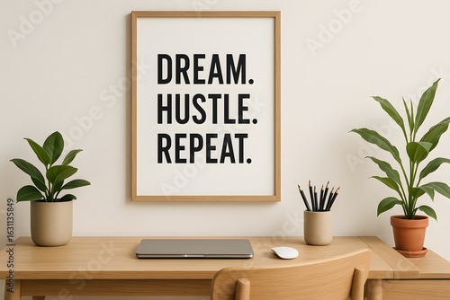 Motivational Quote Wall Art for Office Decor