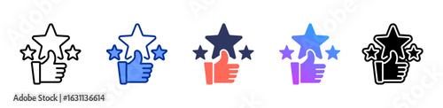 Satisfaction icon sheet multiple style collection