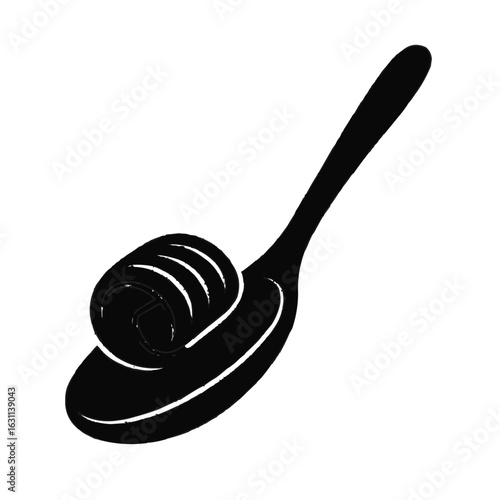 Spoon with butter