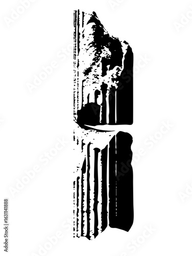 Vector Abstract column with dripping effect