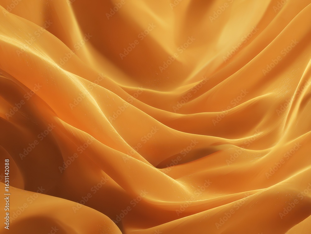 Fototapeta premium Golden Fabric Drape, Abstract Texture
