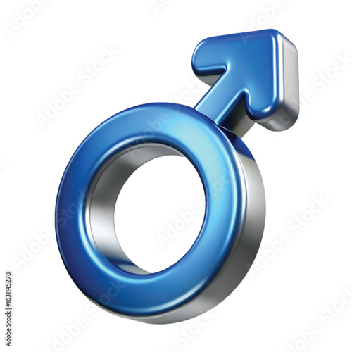 3d male gender symbols