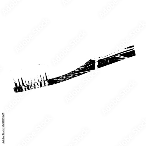 Vector Black toothbrush with angled bristles