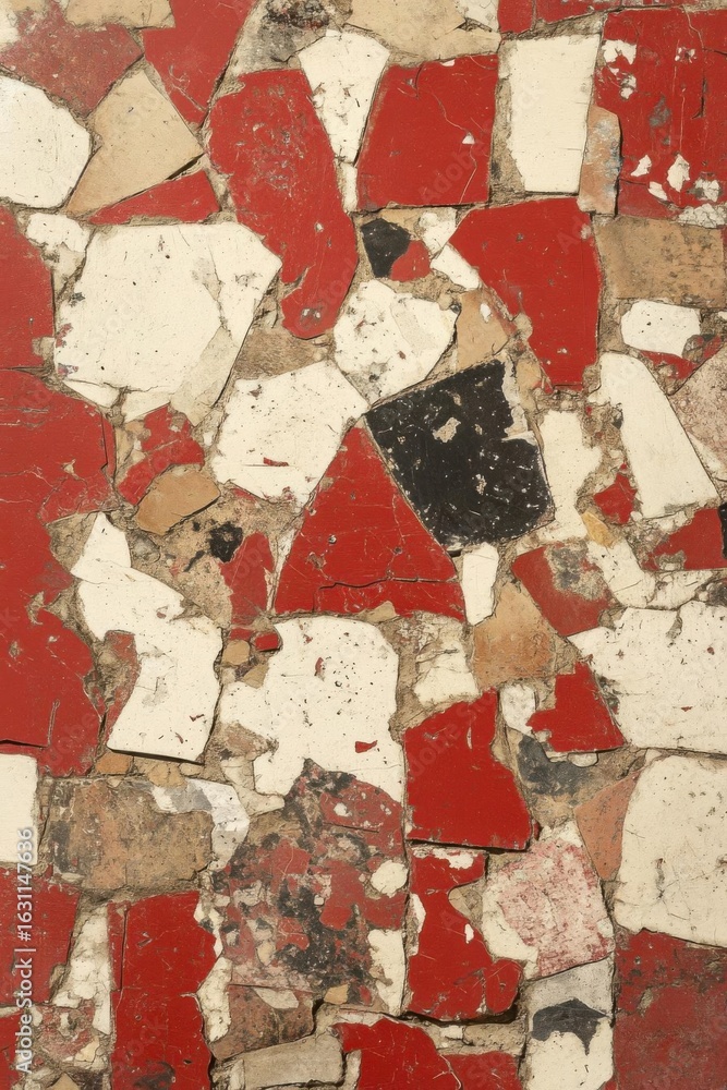 Fototapeta premium Mosaic tiles create vibrant Texture and Surface Pattern