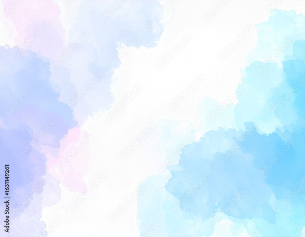 Obraz premium watercolor backgrounds featuring vibrant and abstract color washes. The designs use a bright pastel palette of pink, orange, yellow, and blue, with fluid brushstrokes and splatters creating a dynamic 