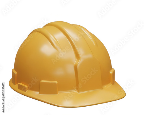 Wallpaper Mural Yellow hard hat isolated on white background, safety equipment Torontodigital.ca