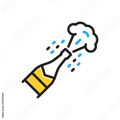 Multi color icon for  pop