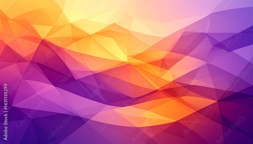 Obraz premium Twilight Polygon Flow