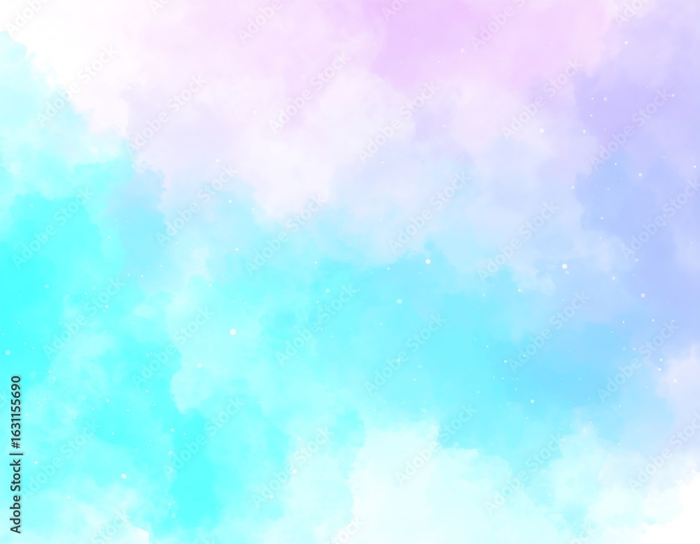 Obraz premium Pastel-colored cloudscape with a dreamy, ethereal feel