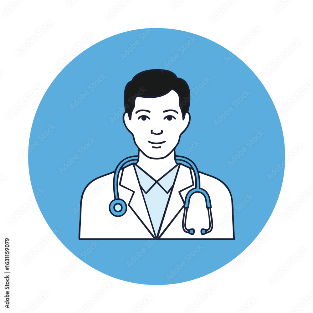 Fototapeta premium Medical Doctors and Healthcare Professionals Vector Illustration