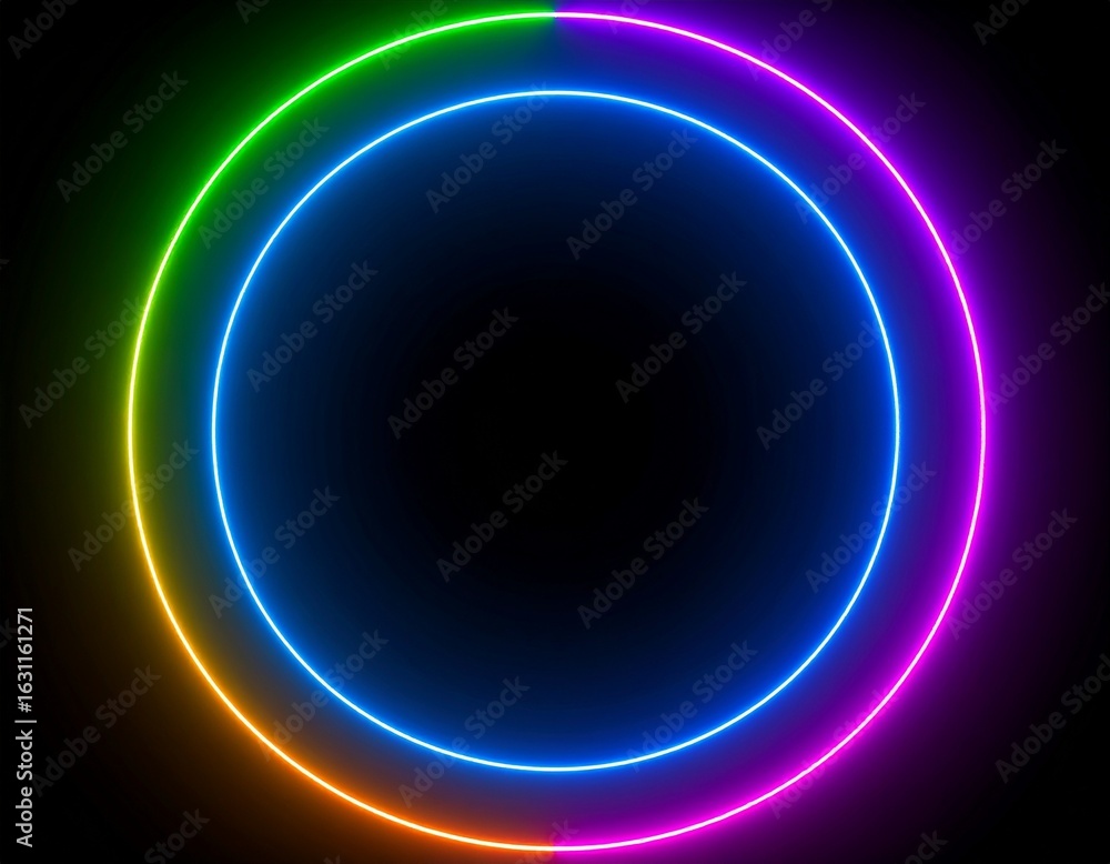 Obraz premium blue glowing sphere