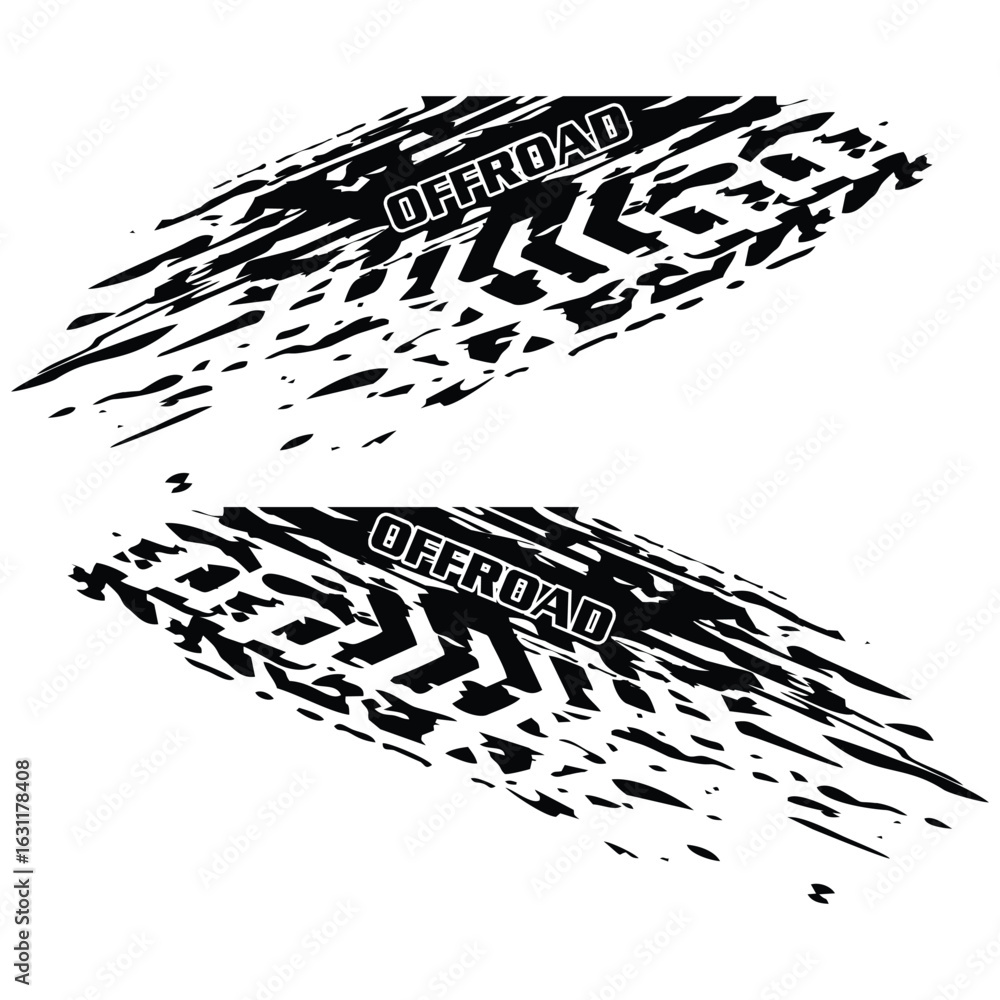 Wrap Design For Car vectors. car stickers. mud splash abstract template