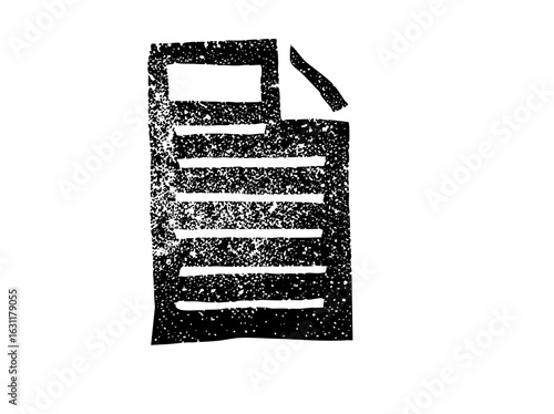 Vector Abstract battery with textured stripes and a tilted top.
