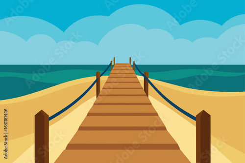 boardwalk leading to the beach