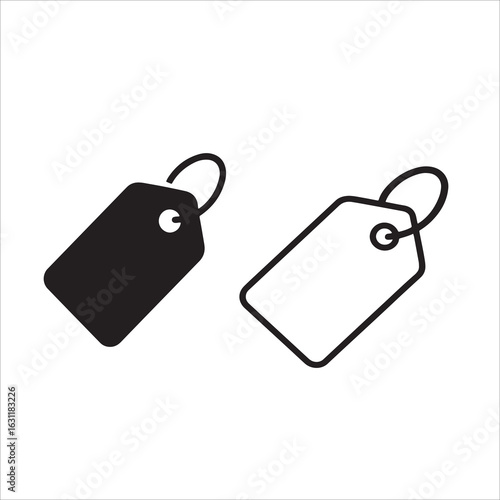 Price Tag and Sale Label Icons - Shopping & Retail Symbols