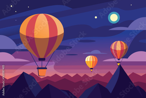 Night Hot Air Balloon Ride