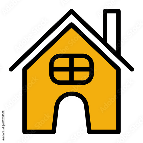 Scientific Interface Hub Icon from Science Collection (Outline Color Lineal Style)
