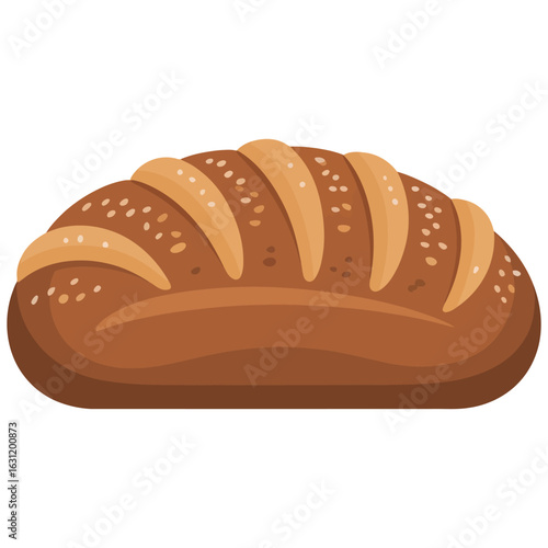 bread isolated on white background