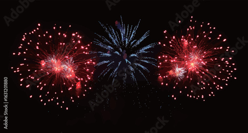 Fireworks background with copy space