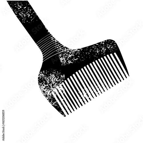 Vector Stylized comb with textured details