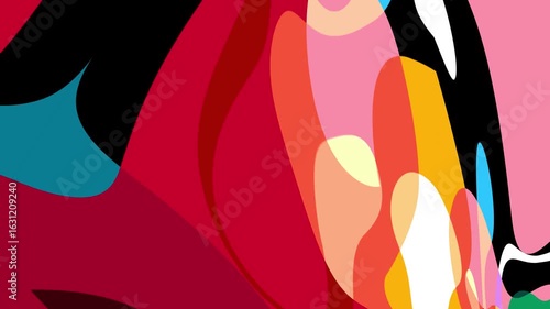 Abstract depiction of fluid dynamics with swirling colorful wave patterns in sharp detail on a clean background

