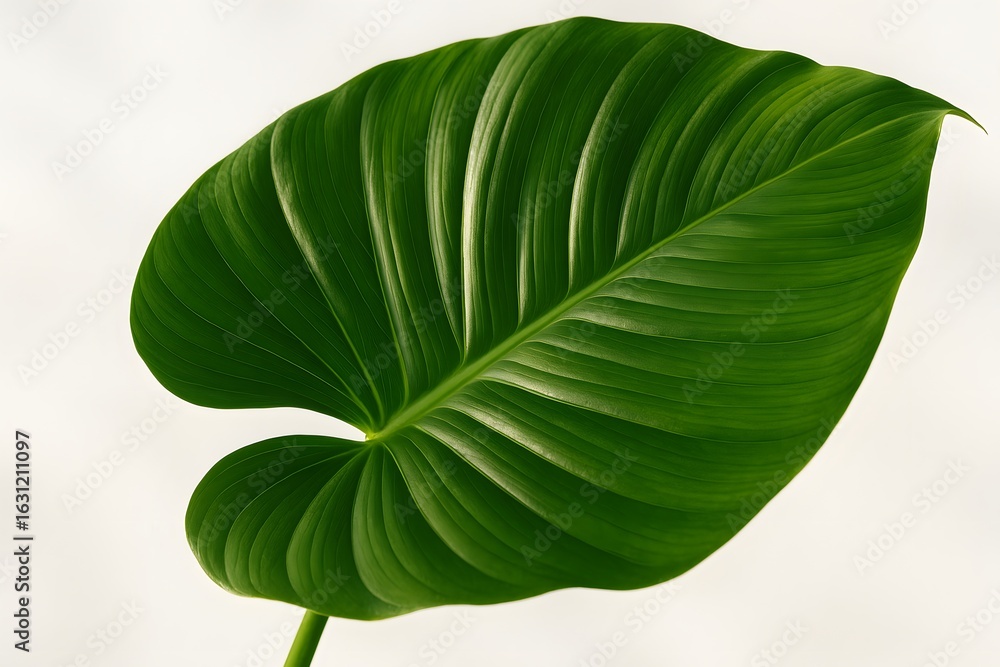 Fototapeta premium Large Green Leaf Tropical Plant