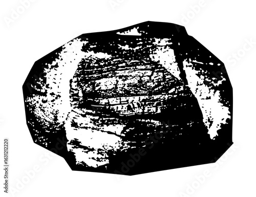 Vector Abstract stone texture with rough edges.