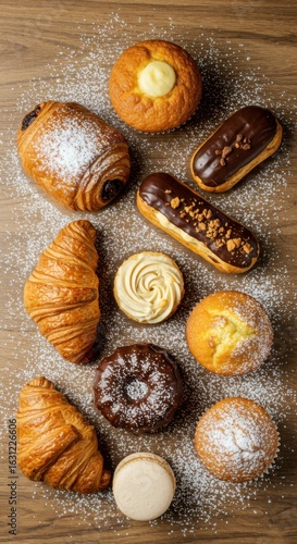 Assortment of delicious pastries