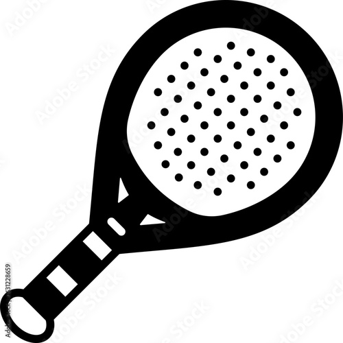 Padel Racket Solid Icon