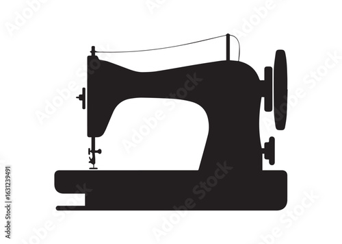 Sewing Machine silhouette vector illustration