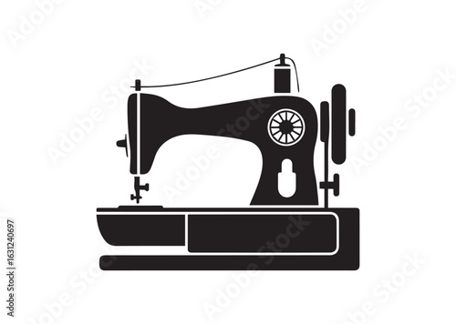Sewing Machine silhouette vector illustration