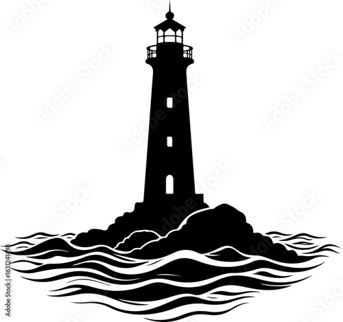 lighthouse silhouette vector illustration, lighthouse, tower, sky, sea, building, architecture, light, sunset, beacon, ocean, beach, landscape, landmark, water, travel, tall, house, coast, clouds, coa