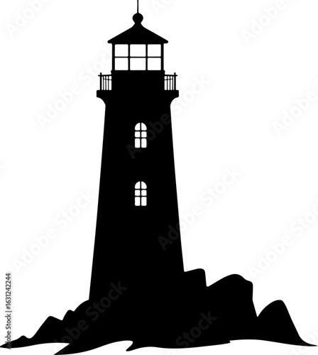 lighthouse silhouette vector illustration, lighthouse, tower, sky, sea, building, architecture, light, sunset, beacon, ocean, beach, landscape, landmark, water, travel, tall, house, coast, clouds, coa