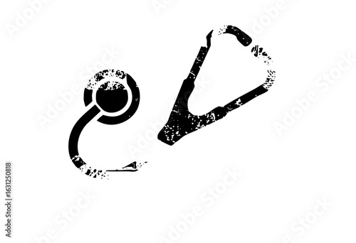 Vector Medical depicting a telephone and stethoscope symbolizing healthcare communication.
