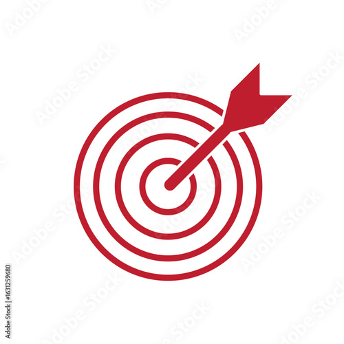 arrow target icon silhouette