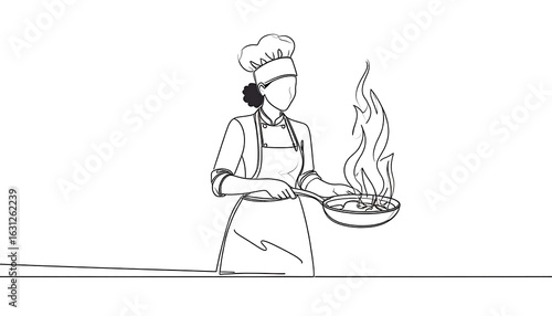Chef cooking